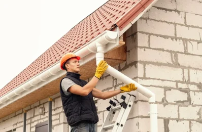 Pose et remplacement de gouttières à Môlay